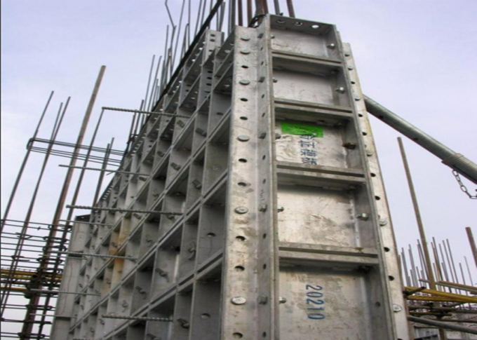 Grueso concreto del encofrado 4m m de la construcción del encofrado del andamio de aluminio del sistema