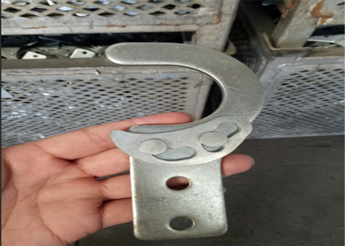 Prolongación del andén de acero del andamio de la resistencia a la corrosión del andamio de acero de los tablones con el gancho