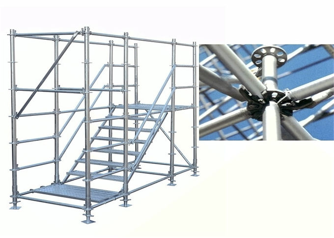 Estándar de acero del EN BS12810 del andamio de la construcción del andamio de la cerradura del anillo