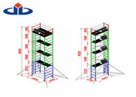 Alee la capacidad de carga ligera de la plataforma 272kg de la torre de andamio del andamio móvil de aluminio de la torre