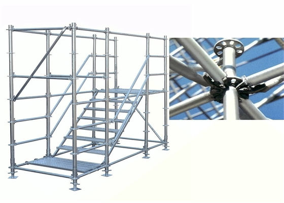 Andamio fuerte de la ayuda de tubo de Ringlock del sistema vertical del andamio