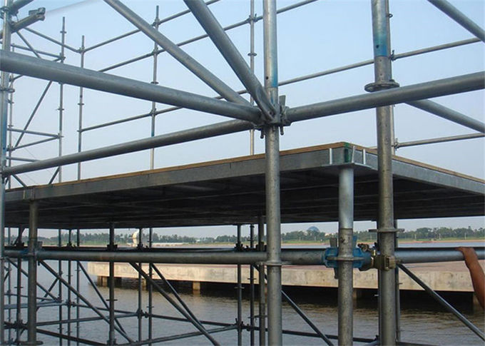 La construcción y la construcción de alta calidad galvanizaron el andamio, materiales, sistema estándar del andamio del SGS Ringlock